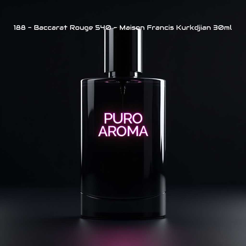 NICHO - Perfume Nº 188 Femenino - Oriental Floral - Maison Francis Kurkdjian Baccarat Rouge 540 - Amaderado, Ámbar, Cálido Especiado, Fresco, Metálico