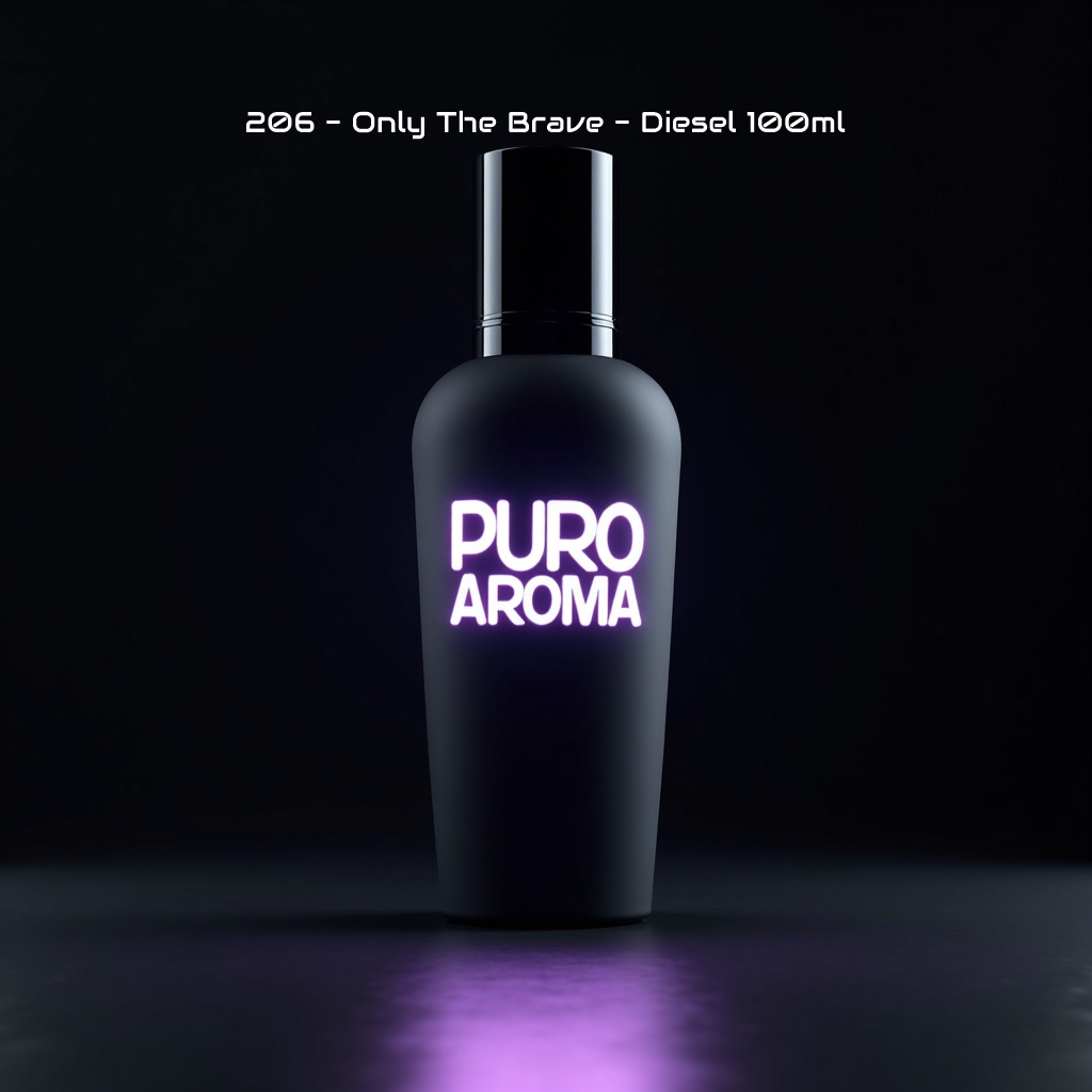 Perfume Nº 206 Masculino - Oriental Amaderada - Diesel Only The Brave - Cítrico, Amaderado, Ámbar, Especiado Suave, Cuero