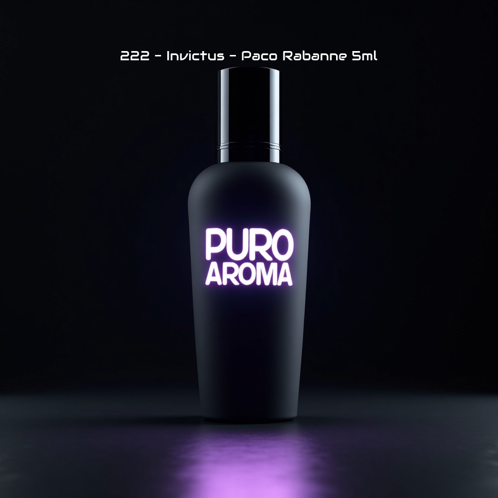 Perfume Nº 222 Masculino - Amaderada Acuática - Paco Rabanne Invictus - Acuático, Cítrico, Aromático, Salado, Amaderado