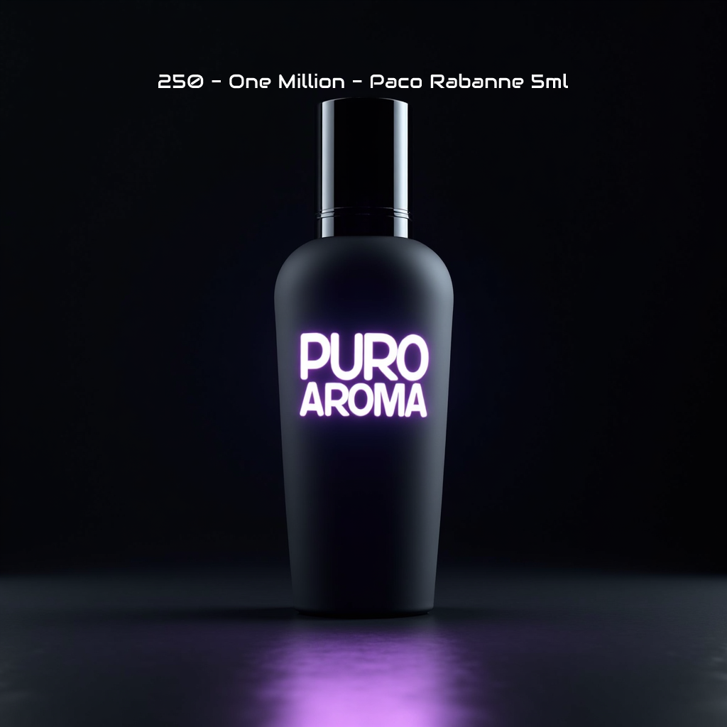 Perfume Nº 250 Masculino - Amaderada Especiada - Paco Rabanne One Million - Cálido Especiado, Canela, Ámbar, Cuero, Cítrico