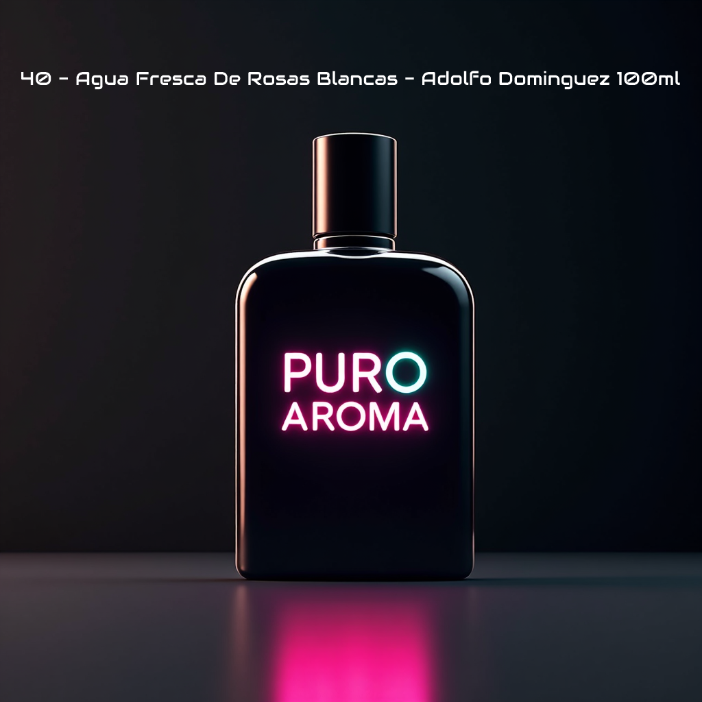 Perfume Nº 40 Femenino - Chipre Floral - Adolfo Dominguez Agua Fresca De Rosas Blancas - Afrutado, Rosa, Floral, Dulce, Amaderado