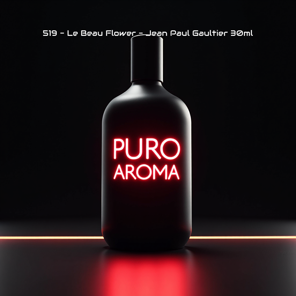 Perfume Nº 519 Masculino - Aromática Frutal - Jean Paul Gaultier Le Beau Flower - Coco, Amaderado, Ámbar, Vainilla, Dulce