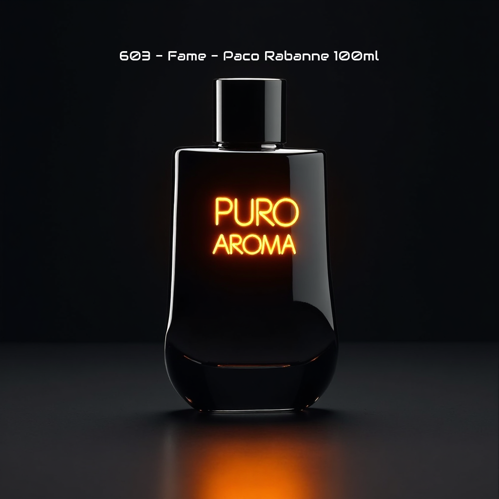 Perfume Nº 603 Femenino - Almizcle Floral Amaderado - Paco Rabanne Fame - Mango, Tropical, Vainilla, Incienso, Amaderado