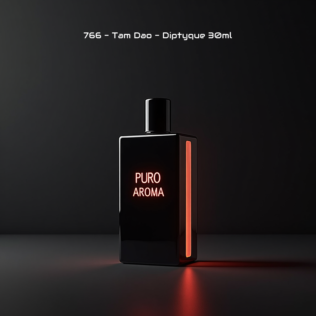 NICHO - Perfume Nº 766 Unisex - Almizcle Floral Amaderado - Diptyque Tam Dao - Amaderado, Aromático, Sándalo, Especiado Suave, Verde