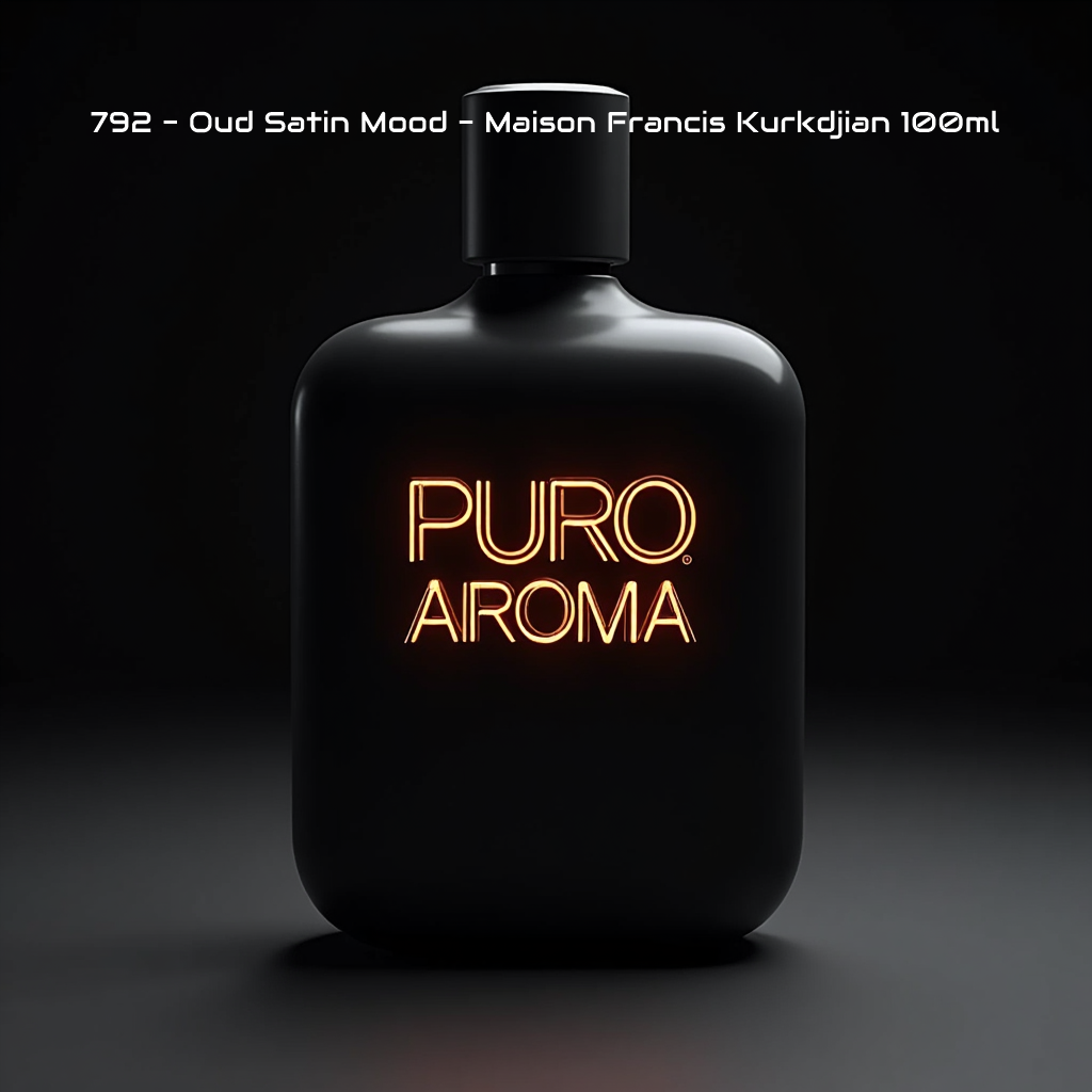 NICHO - Perfume Nº 792 Unisex - Ámbar Amaderada - Maison Francis Kurkdjian Oud Satin Mood - Rosas, Vainilla, Oud, Atalcado, Ámbar