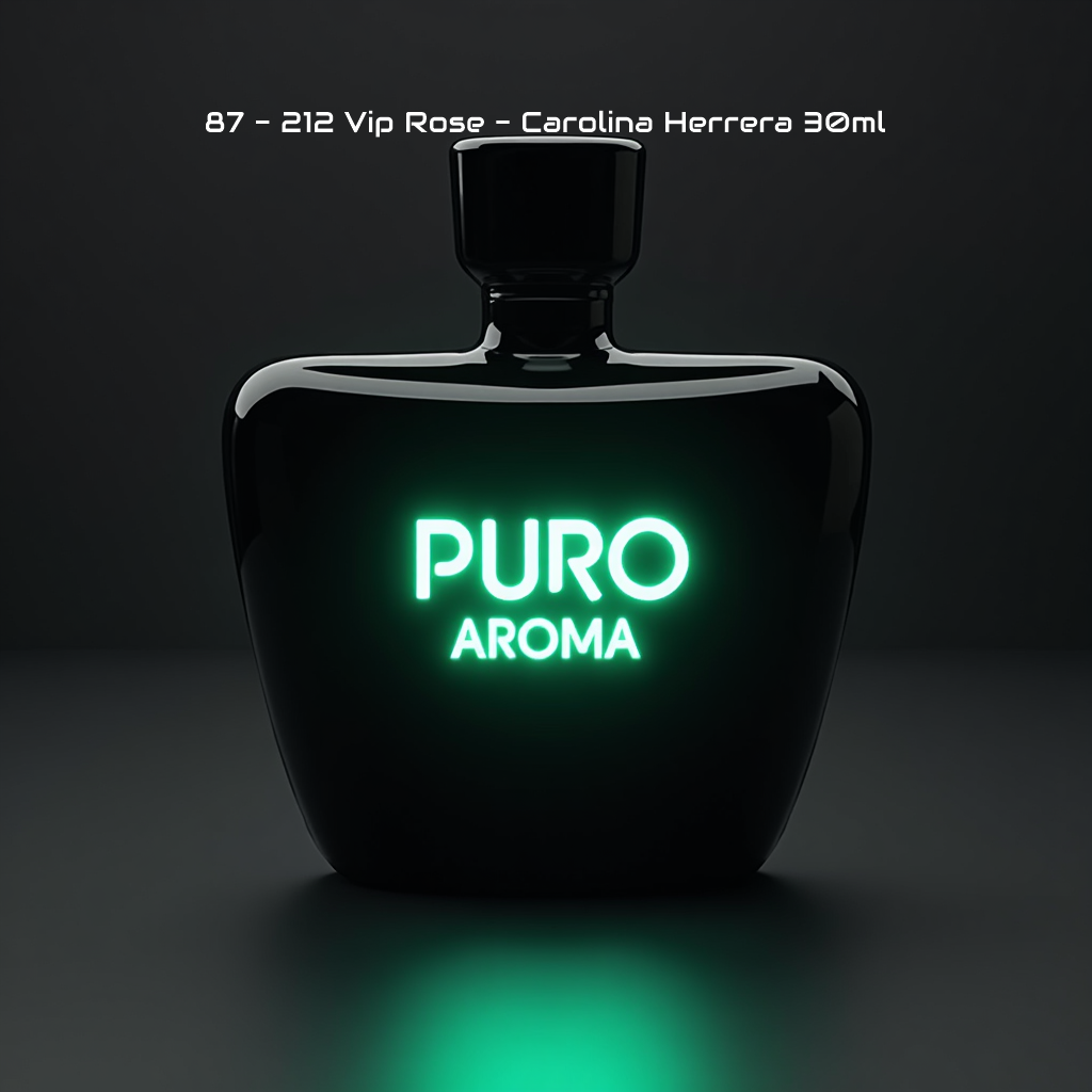 Perfume Nº 87 Femenino - Floral Frutal - Carolina Herrera 212 Vip Rosé - Afrutado, Dulce, Ron/Licor, Vainilla, Atalcado