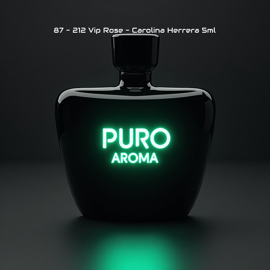 Perfume Nº 87 Femenino - Floral Frutal - Carolina Herrera 212 Vip Rosé - Afrutado, Dulce, Ron/Licor, Vainilla, Atalcado