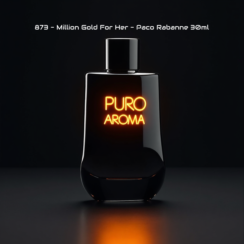 Perfume Nº 873 Femenino - Almizcle Floral Amaderado - Paco Rabanne Million Gold For Her - Floral Blanco, Afrutado, Dulce, Nardos, Vainilla