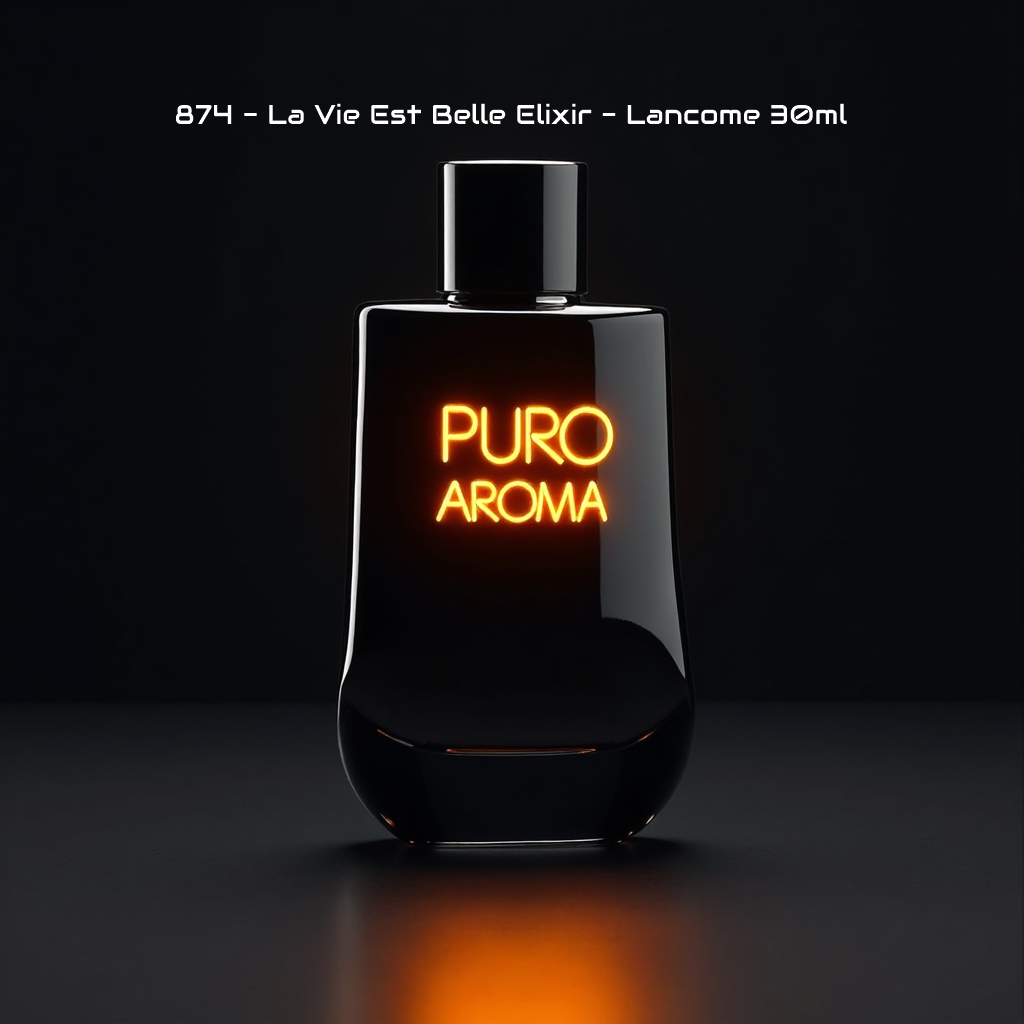 Perfume Nº 874 Femenino - Floral Frutal Gourmand - Lancome La Vie Est Belle Elixir - Dulce, Vainilla, Atalcado, Pachulí, Afrutado