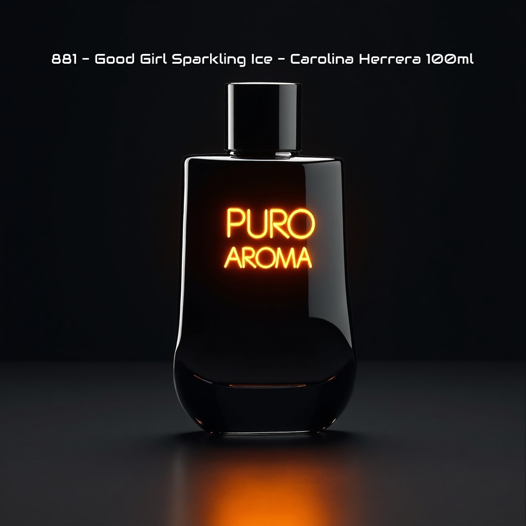 Perfume Nº 881 Femenino - Almizcle Floral Amaderado - Carolina Herrera Good Girl Sparkling Ice - Cálido Especiado, Dulce, Cacao, Vainilla, Ámbar