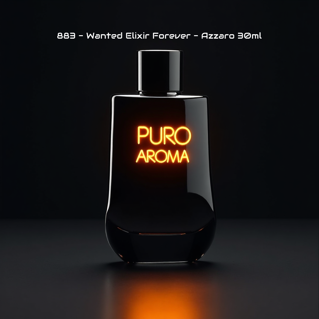 Perfume Nº 883 Masculino - Cuero - Azzaro Wanted Elixir Forever - Cálido Especiado, Amaderado, Cítrico, Aromático, Ron