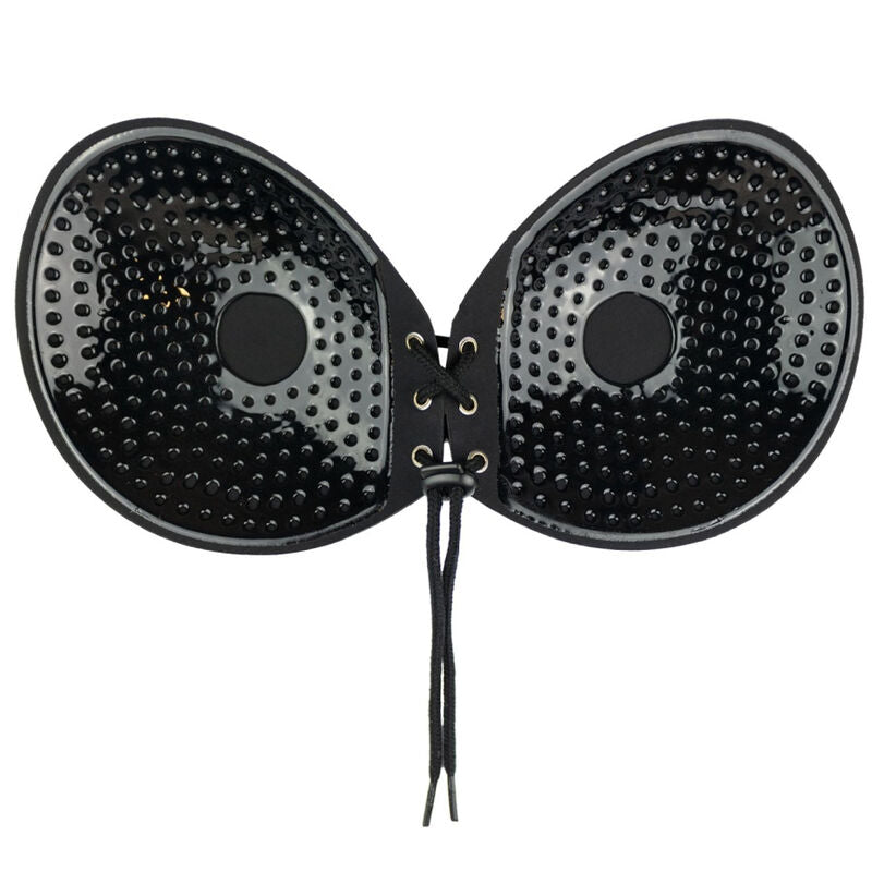 BYE-BRA - SUJETADOR ADHESIVO ENTRELAZADO NEGRO COPA B