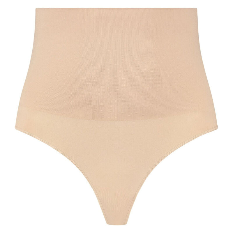 BYE-BRA - FAJA SIN COSTURAS ESTILO TANGA BEIGE TALLA XL