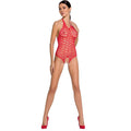 PASSION - WOMAN BS087 BODYSTOCKING ROJO TALLA ÚNICA
