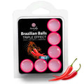 SECRETPLAY - SET 6 BRAZILIAN BALLS TRIPLE EFECTO