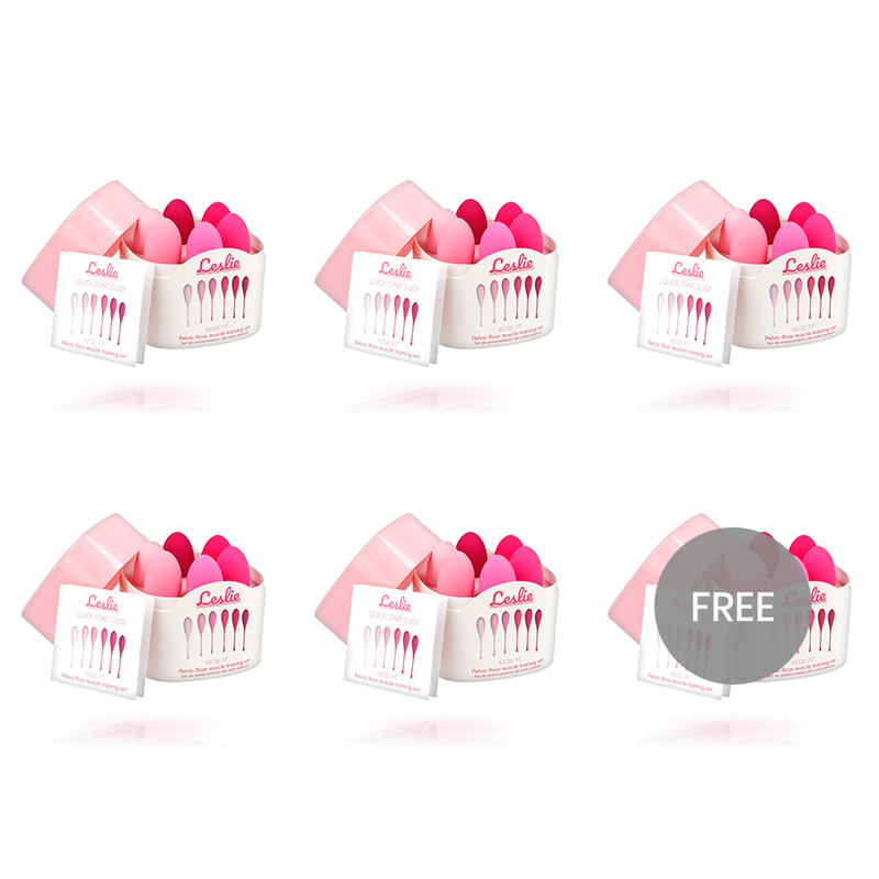 LESLIE - KEGEL FIT ENTREGADOR SUELO PELVICO 6 PESOS 5+1 GRATIS