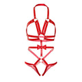 LEG AVENUE - KINK TEDDY ARNÉS CON TACHUELAS TALLA M - ROJO
