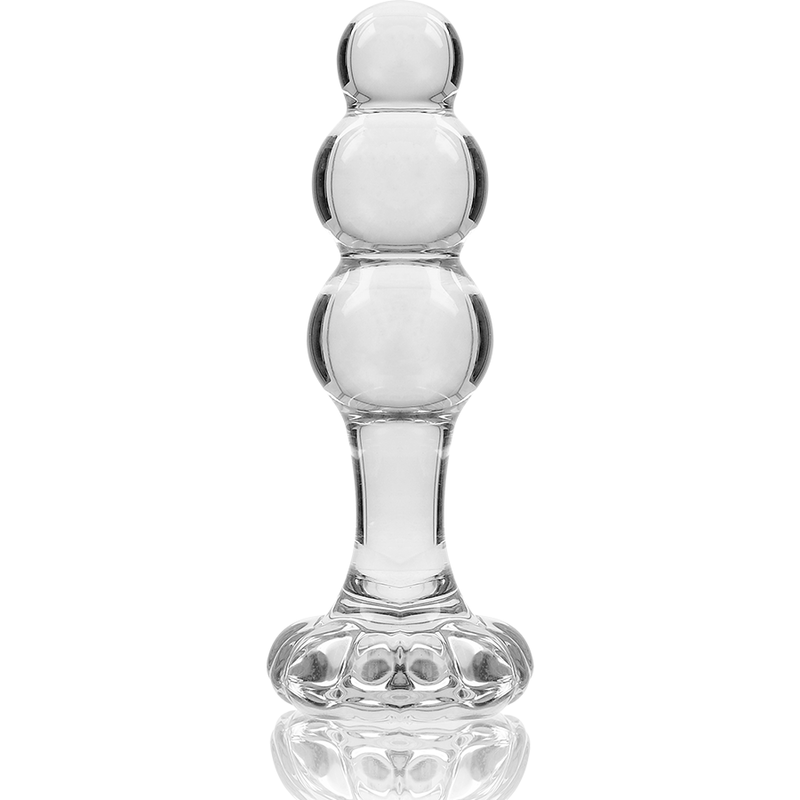 NEBULA SERIES BY IBIZA - MODELO 1 PLUG CRISTAL TRANSPARENTE 10.5 CM -O- 3 CM