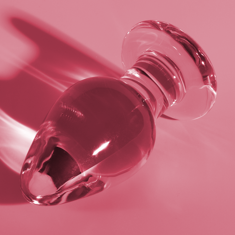 NEBULA SERIES BY IBIZA - MODELO 3 PLUG CRISTAL ROSA 11 CM -O- 5 CM