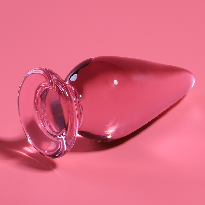 NEBULA SERIES BY IBIZA - MODELO 4 PLUG CRISTAL ROSA 11 CM -O- 5 CM