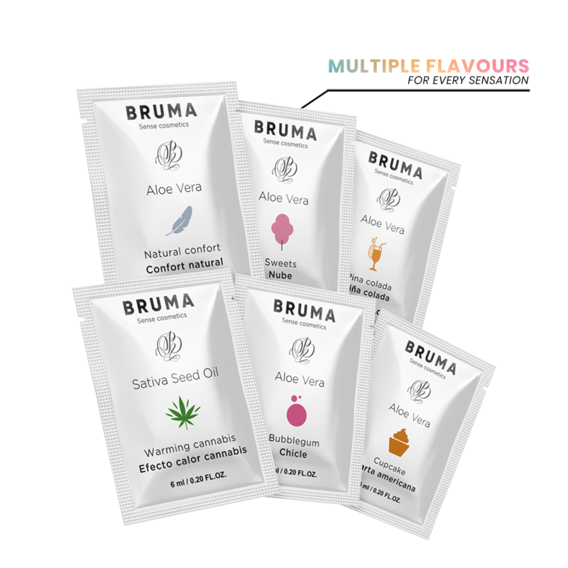 BRUMA - 6 ML GEL DESLIZANTE CON ALOE VERA SABOR A PIÑA COLADA