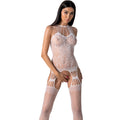 PASSION - BS095 BODYSTOCKING BLANCO TALLA ÚNICA