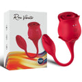 ARMONY - ROSA SUCCIONADOR DE CLÍTORIS & VIBRADOR 10 MODOS ROJO