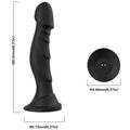 ARMONY - DILDO VIBRADOR & PLUG ANAL CONTROL REMOTO NEGRO
