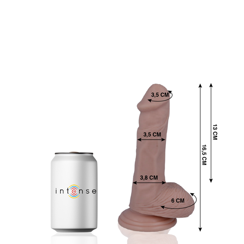 MR INTENSE - 5 PENE REALÍSTICO 16.5 CM -O- 3.5 CM