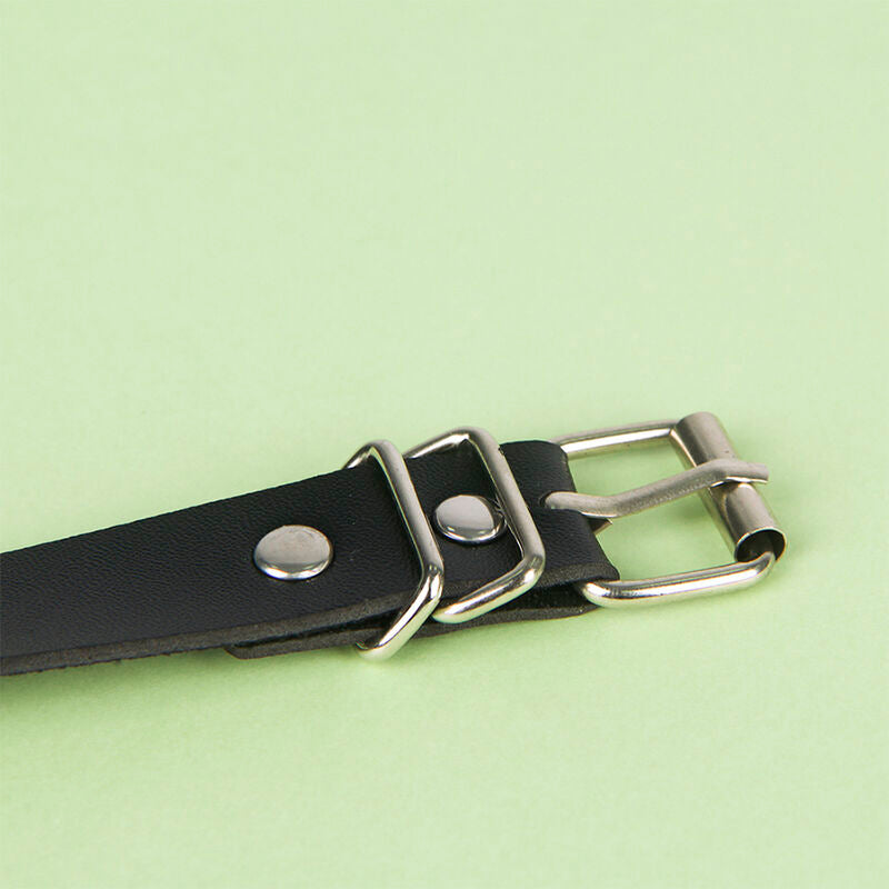 SUBBLIME - CINTURÓN DE CADENAS CUERO NEGRO TALLA ÚNICA