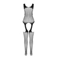 PASSION - BS 104 BODYSTOCKING NEGRO TALLA ÚNICA