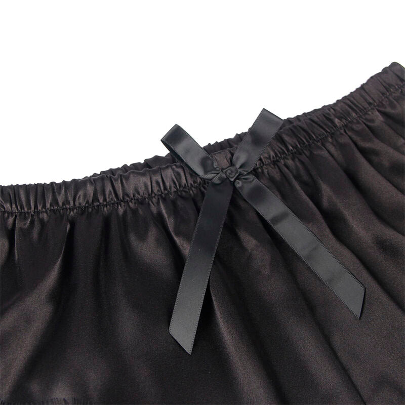 SUBBLIME - 953935 PIJAMA SEXY SATEN Y ENCAJE NEGRO S/M