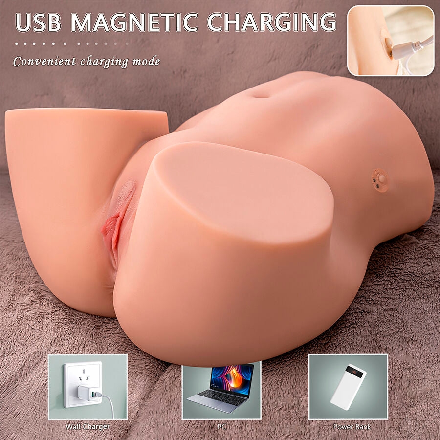 XISE - ETHEL THRUSTING MASTURBADOR VAGINA REALÍSTICO CON VIBRACIÓN MULTIPOSICIÓN