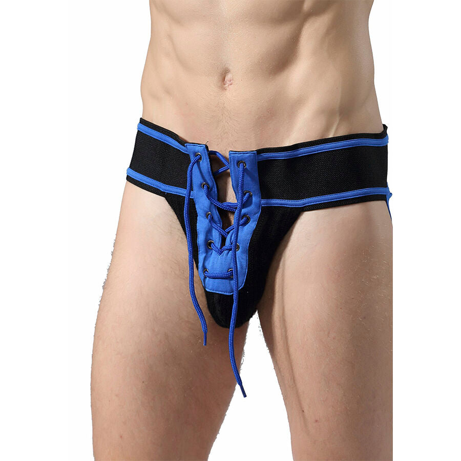 MOB - FETISH JOCKSTRAP FÚTBOL AZUL TALLA M