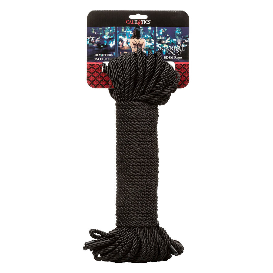 CALEXOTICS - SCANDAL CUERDA BDSM NEGRA 50 M