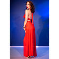 CHILIROSE - CR 4857 SET TOP Y PANTALONES ROJO TALLA M