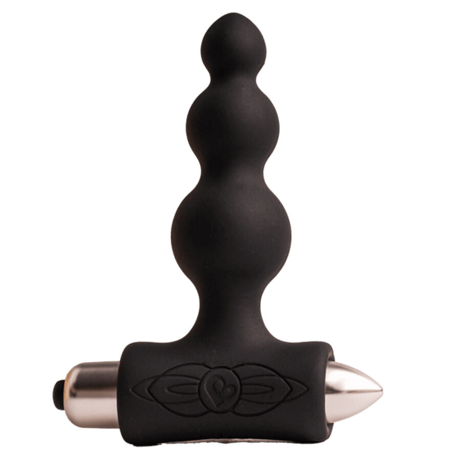 ROCKS- OFF - PETITE SENSATIONS BUBBLES PLUG ANAL VIBRADOR NEGRO