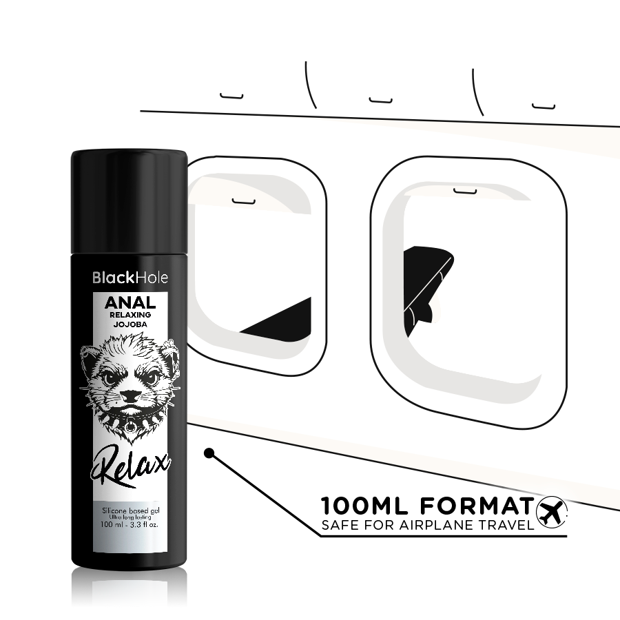 BLACK HOLE - ANAL RELAXING CON JOJOBA BASE SILICONA 100 ML