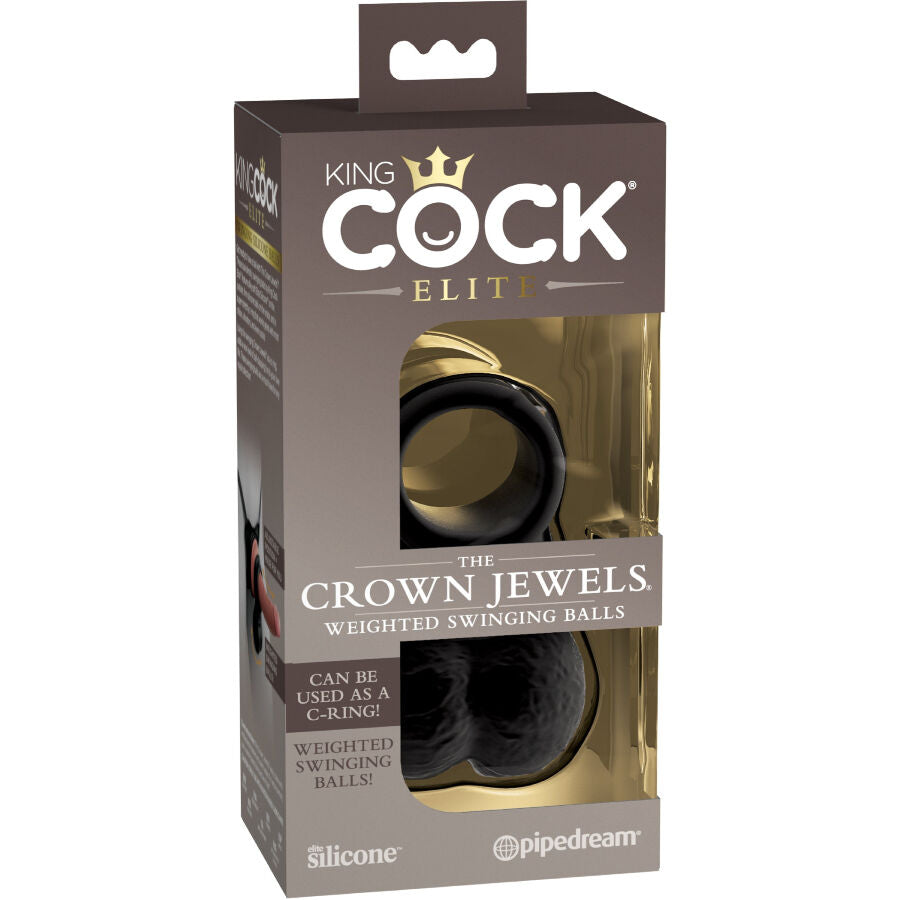 KING COCK - TESTÍCULOS BALANCEANTES EJERCITADOR CON PESO SILICONA