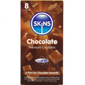 SKINS - PRESERVATIVOS PREMIUM SABOR CHOCOLATE PACK 8