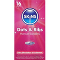 SKINS - DOTS & RIBS PRESERVATIVOS PREMIUM PACK 16