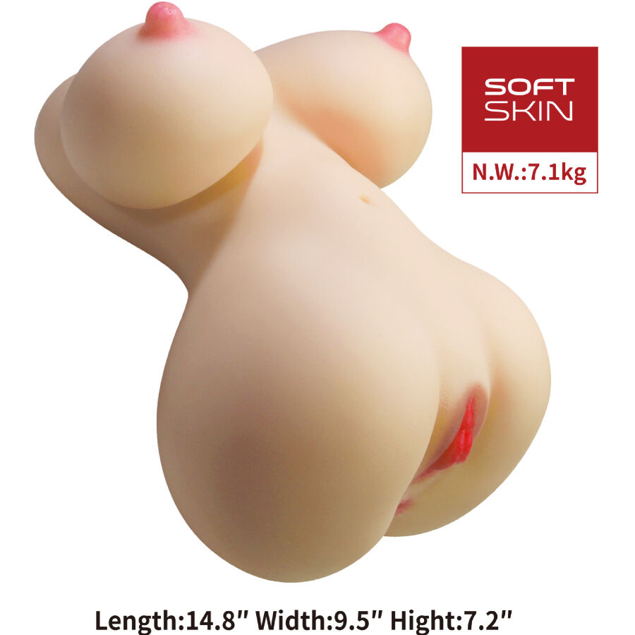 CRAZY BULL - FIONA TORSO FEMENINO REALISTA VAGINA Y ANAL 7.1 KG