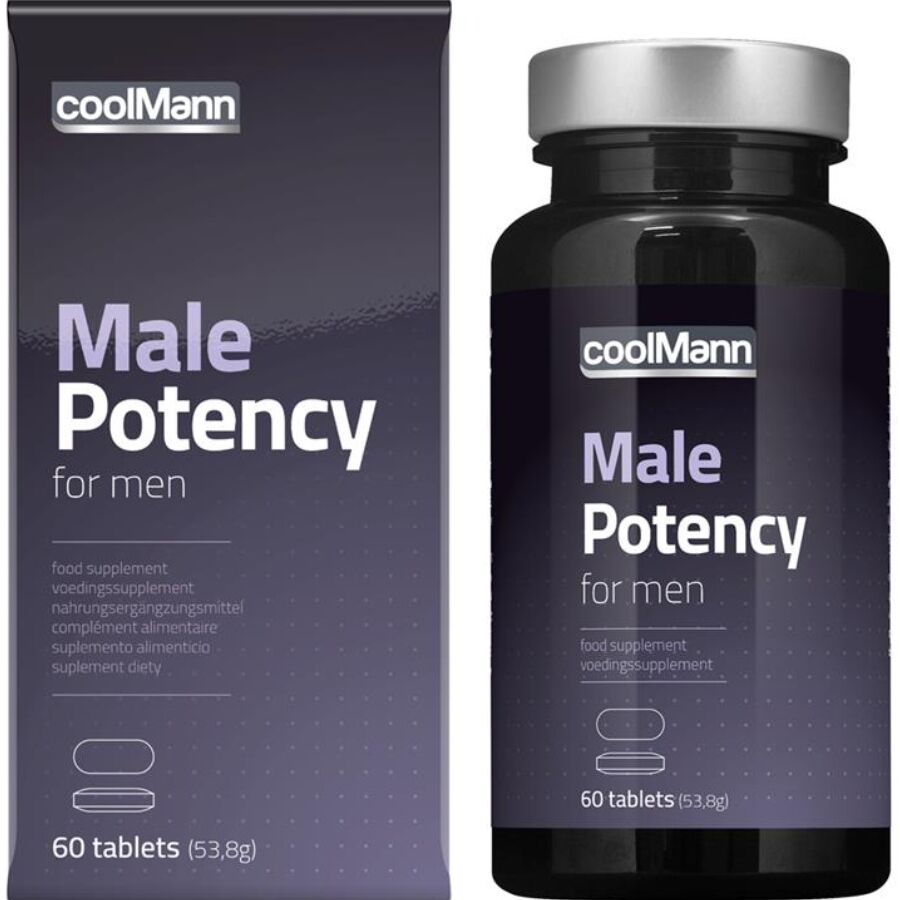 CoolMann Male Potency Tabs – Complemento alimenticio para la vitalidad masculina