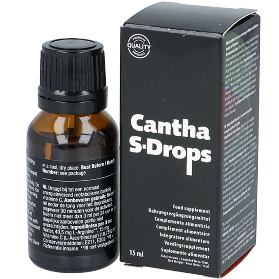 Cantha S-Drops – Complemento alimenticio con L-Arginina y Vitamina C