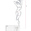 PASSION - WOMAN BS013 BODYSTOCKING BLANCO TALLA ÚNICA