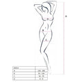 PASSION - WOMAN BS014 BODYSTOCKING BLANCO TALLA ÚNICA