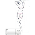 PASSION - WOMAN BS020 BODYSTOCKING NEGRO TALLA ÚNICA
