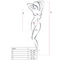 PASSION - WOMAN BS025 BODYSTOCKING ESTILO VESTIDO BLANCO TALLA ÚNICA