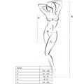 PASSION - WOMAN BS026 BODYSTOCKING ESTILO VESTIDO BLANCO TALLA ÚNICA