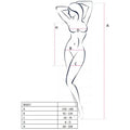 PASSION - WOMAN BS027 BODYSTOCKING ESTILO VESTIDO ROJO TALLA ÚNICA